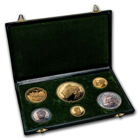 【極美品/品質保証書付】 アンティークコイン モダンコイン [送料無料] 1968チリ共和国プルーフゴールド150周年6コインセット-SKU＃271279 1968 Chile Republic Proof Gold 150th Anniversary 6 Coin Set - SKU#271279