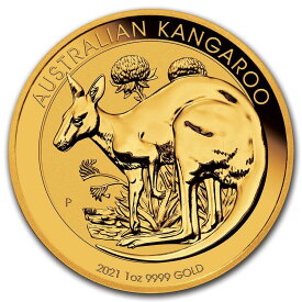 【極美品/品質保証書付】 アンティークコイン モダンコイン [送料無料] 2021オーストラリア1オンスゴールドカンガルーBU -SKU＃217664 2021 Australia 1 oz Gold Kangaroo BU - SKU#217664