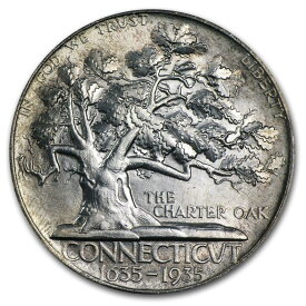 【極美品/品質保証書付】 アンティークコイン モダンコイン [送料無料] 1935 Connecticut Tercentenary Half Dollar Bu -SKU＃72386 1935 Connecticut Tercentenary Half Dollar BU - SKU #72386