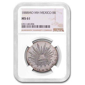 【極美品/品質保証書付】 アンティークコイン モダンコイン [送料無料] 1888-MO MHメキシコシルバー8リアルスMS-61 NGC-SKU＃272201 1888-Mo MH Mexico Silver 8 Reales MS-61 NGC - SKU#272201