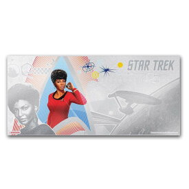 【極美品/品質保証書付】 アンティークコイン モダンコイン [送料無料] 2018 niue 5グラムシルバー$ 1ノートスタートレック中Liura 2018 Niue 5 gram Silver $1 Note Star Trek Lieutenant Uhura