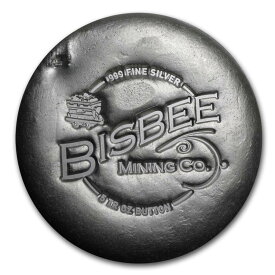 【極美品/品質保証書付】 アンティークコイン モダンコイン [送料無料] 5オンスシルバーボタン - ビスビー-SKU＃85653 5 oz Silver Button - Bisbee - SKU #85653