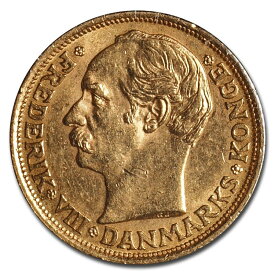 【極美品/品質保証書付】 アンティークコイン モダンコイン [送料無料] デンマークゴールド10クローナー（1872-1917）AVG CIRC -SKU＃60416 Denmark Gold 10 Kroner (1872-1917) Avg Circ - SKU#60416