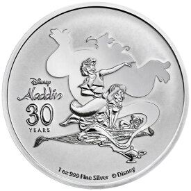 【極美品/品質保証書付】 アンティークコイン モダンコイン [送料無料] Disney?Aladdin?30 Silver Coin 2022 Anniversary -niue -1 oz st- Disney? Aladdin? 30 Silver Coin 2022 Anniversary - Niue - 1 Oz ST-
