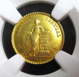 【極美品/品質保証書付】 アンティークコイン モダンコイン [送料無料] コスタリカ：共和国ゴールド1/2エスカド1850-JB MS61 NGC、サンノゼミント。 Costa Rica: Republic gold 1/2 Escudo 1850-JB MS61 NGC, San Jose mint.