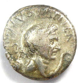 【極美品/品質保証書付】 アンティークコイン モダンコイン [送料無料] セクスタスポンペイマグナスアルデナリウスシルバーローマンコイン48 BC-認定NGCファイン Sextus Pompey Magnus AR Denarius Silver Roman Coin 48 BC - Certified NGC Fine