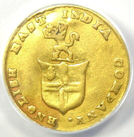 【極美品/品質保証書付】 アンティークコイン モダンコイン [送料無料] 1820インドマドラスゴールド5ルピー1/3モハーコイン - 認定ANACS VF30詳細 1820 India Madras Gold 5 Rupees 1/3 Mohur Coin - Certified ANACS VF30 Details
