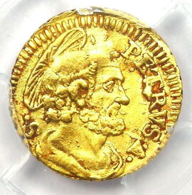 【極美品/品質保証書付】 アンティークコイン モダンコイン [送料無料] 1740-58イタリア教皇がゴールド1/2スクードコイン - 認定PCGS AUの詳細 1740-58 Italy Papal States Gold 1/2 Scudo Coin - Certified PCGS AU Details