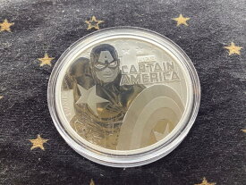 【極美品/品質保証書付】 アンティークコイン モダンコイン [送料無料] 2019 Tuvalu Marvel Series Captain America 1oz Proof $ 1 SILVER COIN BU PERTH MINT 2019 Tuvalu Marvel Series Captain America 1oz Proof $1 Silver Coin BU Perth Mint