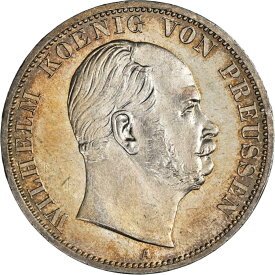【極美品/品質保証書付】 アンティークコイン モダンコイン [送料無料] 1868年、プロイセン王国、ウィルヘルムI「偉大な」。シルバータラーコイン。 NGC MS-61！ 1868, Kingdom of Prussia, Wilhelm I “the Great”. Silver Thaler Coin. NGC MS-61!