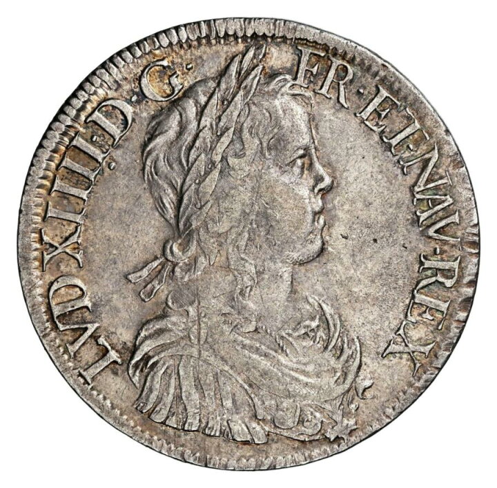 楽天市場】1652年、ロイヤルフランス、ルイ14世。シルバーECU 
