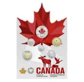 【極美品/品質保証書付】 アンティークコイン モダンコイン [送料無料] 2023カナダのアイコンのモザイク6コインギフトカードセット$ 2、1、25c、50c、10c、5c 2023 Mosaic of Canadian Icons 6 Coin Gift Card Set $2, $1, 25c, 50c, 10c, 5c