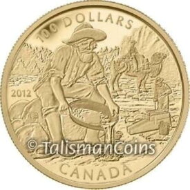 【極美品/品質保証書付】 アンティークコイン モダンコイン [送料無料] カナダ2012カリブーゴールドラッシュパンのスルーシングキャメルフルOGPで100 $ 100ゴールドプルーフ Canada 2012 Cariboo GOLD RUSH Panning Sluice Camel $100 Gold Proof in FULL OGP