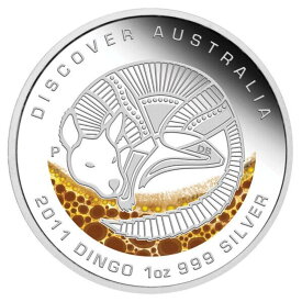 【極美品/品質保証書付】 アンティークコイン モダンコイン [送料無料] オーストラリア2011 Dingo Dog The Dinging The Dreming $ 1 1 OZ Pure Silver in Full OGP Discover Australia 2011 DINGO DOG The Dreaming $1 1 Oz Pure SILVER in FULL OGP