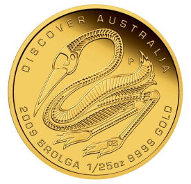 【極美品/品質保証書付】 アンティークコイン モダンコイン [送料無料] オーストラリア2009ブロルガを発見して、夢を見ている$ 5 1/25オンスの純金フルOGP Discover Australia 2009 BROLGA The Dreaming $5 1/25 Oz Pure GOLD in FULL OGP
