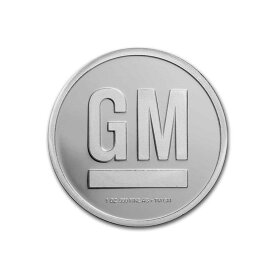 【極美品/品質保証書付】 アンティークコイン モダンコイン [送料無料] シルバーコイン /ラウンド1オンス999シルバーGMゼネラルモーターズロゴ（1967-2021）st / bu- Silver Coin / Round 1 oz 999 Silver GM General Motors Logo (1967-2021) ST / BU -