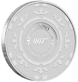 【極美品/品質保証書付】 アンティークコイン モダンコイン [送料無料] 2023 TUVALU JAMES BOND CASINO ROYALE COIN POKERチップ1オンス.9999シルバーBUカプセル 2023 Tuvalu James Bond Casino Royale Coin Poker Chip 1oz .9999 Silver BU capsule