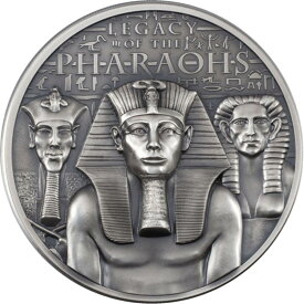 【極美品/品質保証書付】 アンティークコイン モダンコイン [送料無料] 2022クック諸島ファラオのレガシーアンティーク3オンス.999シルバーコイン 2022 Cook Islands Legacy of the Pharaohs Antiqued 3 oz .999 Silver Coin