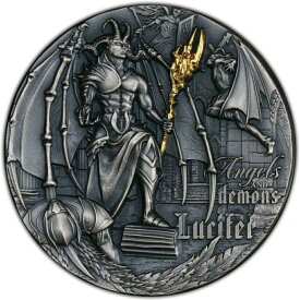 【極美品/品質保証書付】 アンティークコイン モダンコイン [送料無料] 2021 $ 5 Niue Angels and Demons Lucifer Antique Finish 2 Oz Silver Coin。 2021 $5 Niue Angels And Demons LUCIFER Antique Finish 2 Oz Silver Coin.