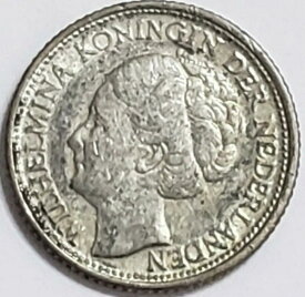 【極美品/品質保証書付】 アンティークコイン モダンコイン [送料無料] 1944-s 10セント銀の大体オランダウィルヘルミナワールドコイン。 1944-S 10 Cents Silver Roughly NETHERLANDS WILHELMINA World Coin.