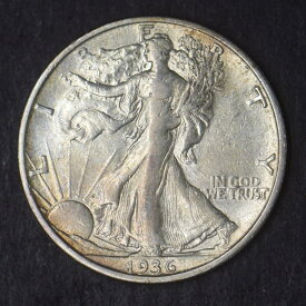 【極美品/品質保証書付】 アンティークコイン モダンコイン [送料無料] 1936 -Sウォーキングリバティシルバーハーフダラー50c -HISH GREAD -COINGIANTS- 1936-S Walking Liberty Silver Half Dollar 50C -High Grade- COINGIANTS -