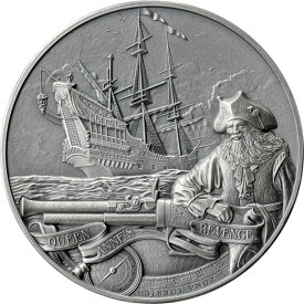【極美品/品質保証書付】 アンティークコイン モダンコイン [送料無料] 2023フォーチュンクイーンアンズリベンジ2オンスシルバーコインのバルバドスキャプテン 2023 Barbados Captains of Fortune Queen Anne's Revenge 2 oz Silver Coin