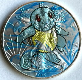 【極美品/品質保証書付】 アンティークコイン モダンコイン [送料無料] Squirtle Squirtle ゼニガメ Pokemon - Rare American Silver Eagle 1oz .999 Silver Dollar Coin