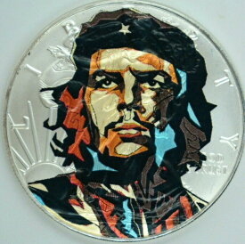 【極美品/品質保証書付】 アンティークコイン モダンコイン [送料無料] 「チェ」ゲバラアメリカンシルバーイーグル1オンス.999限定版シルバーダラーコイン "Che" Guevara American Silver Eagle 1oz .999 Limited Edition Silver Dollar Coin