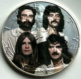 【極美品/品質保証書付】 アンティークコイン モダンコイン [送料無料] ブラックサバスオジーアメリカンシルバーイーグル1オンス。限定ED .999シルバーダラーコイン Black Sabbath OZZY American Silver Eagle 1oz. Limited Ed .999 Silver Dollar Coin