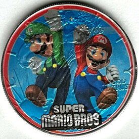【極美品/品質保証書付】 アンティークコイン モダンコイン [送料無料] スーパーマリオ - アメリカンシルバーイーグル1オンス.999限定版シルバーダラーコイン Super Mario - American Silver Eagle 1oz .999 Limited Edition Silver Dollar Coin