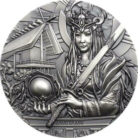 【極美品/品質保証書付】 アンティークコイン モダンコイン [送料無料] 2021クックアイランド3オンスシルバーアマテラスワールドコインの女神 2021 Cook Islands 3 oz Silver Amaterasu Goddess Of The World Coin