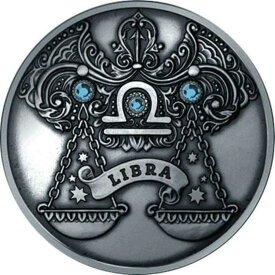 【極美品/品質保証書付】 アンティークコイン モダンコイン [送料無料] 2013年のベラルーシゾディアック天秤座アンティーク仕上げシルバーコインの標識 2013 Belarus Signs of the Zodiac Libra Antique finish Silver Coin