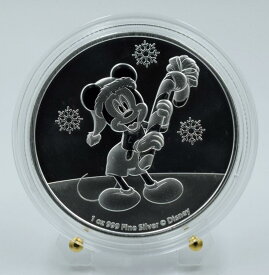 【極美品/品質保証書付】 アンティークコイン モダンコイン [送料無料] 2020ニュー - ディズニーミッキークリスマス1オンスシルバーコイン 2020 Niue - Disney Mickey Christmas 1 Oz Silver Coin