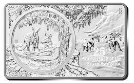 【極美品/品質保証書付】 アンティークコイン モダンコイン [送料無料] オーストラリア1ドル2018シルバーカンガルー＆バーコイン Australia 1 Dollar 2018 Silver Kangaroo & Bar Coin