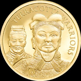【極美品/品質保証書付】 アンティークコイン モダンコイン [送料無料] ゴールデンテラコッタウォリアーズ9999ゴールドコイン| COA＆BOX-5ドルのクックアイランド - Golden Terracotta Warriors 9999 Gold Coin | $5 COOK ISLANDS w/ COA & Box-