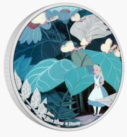 【極美品/品質保証書付】 アンティークコイン モダンコイン [送料無料] 2021不思議の国のアリス - ディズニー - アリス1オンスシルバーコイン 2021 Alice in Wonderland -Disney - Alice 1oz Silver Coin