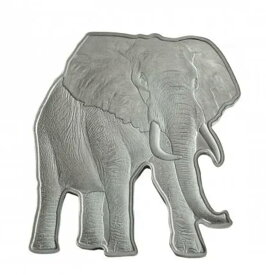 【極美品/品質保証書付】 アンティークコイン モダンコイン [送料無料] 2021年のアフリカの動物-1オンス純銀アフリカン象コイン 2021 Animals of Africa - 1oz Pure Silver African Elephant Coin