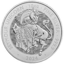 【極美品/品質保証書付】 アンティークコイン モダンコイン [送料無料] 2024 10 OZ British Tudor Beasts：Seymour Unicorn Silver Coin（BU） 2024 10 oz British Tudor Beasts: Seymour Unicorn Silver Coin (BU)