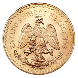 【極美品/品質保証書付】 アンティークコイン モダンコイン [送料無料] メキシコゴールドペソ-50ペソ Mexican Gold Peso - 50 Peso