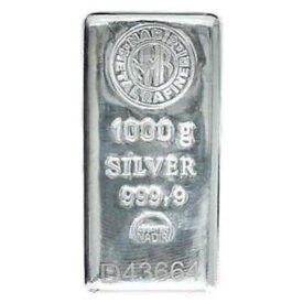 【極美品/品質保証書付】 アンティークコイン モダンコイン [送料無料] 1キロナディール精製シルバーバー999.9細かいシルバー 1 Kilo Nadir Refining Silver Bar 999.9 Fine Silver