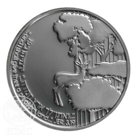 【極美品/品質保証書付】 アンティークコイン モダンコイン [送料無料] イスラエルコイン約束された土地28.8gシルバープルーフ2ニスガゼル Israel Coin The Promised Land 28.8g Silver Proof 2 NIS gazelle
