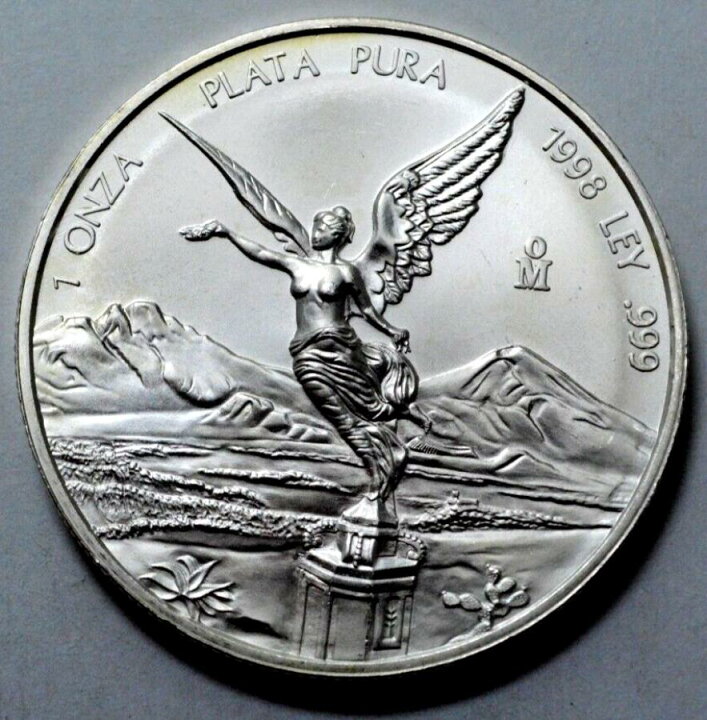 楽天市場】1998 ms unc 1 oz 999シルバーメキシコリバタドプラプラ 