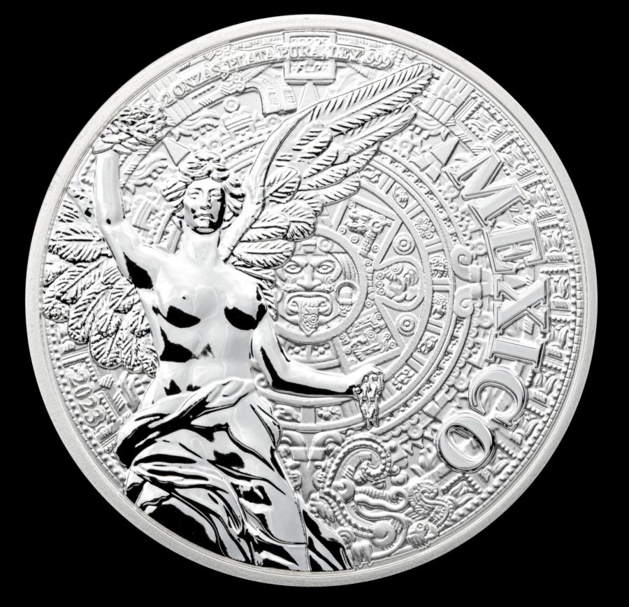 【極美品/品質保証書付】 アンティークコイン モダンコイン [送料無料] 2023 Viva Mexico Angel of Independence 2 Oz Silver Medal（500 Mintage） 2023 Viva Mexico Angel of Independence 2 oz Silver Medal (500 Mintage)：アンティーク王子_ANTIQUE PRINCE