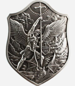 【極美品/品質保証書付】 アンティークコイン モダンコイン [送料無料] 2023聖マイケル1/2オンスシルバースタッカブルコインの韓国シールド 2023 South Korea Shield of St. Michael 1/2oz Silver Stackable Coin