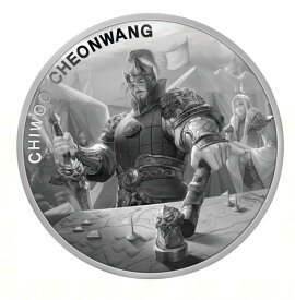 【極美品/品質保証書付】 アンティークコイン モダンコイン [送料無料] 2023韓国チウチョンワングコムスコ1オンス.999シルバーブリオンコインインキャップ 2023 South Korea Chiwoo Cheonwang Komsco 1 oz .999 Silver BU Bullion Coin in cap