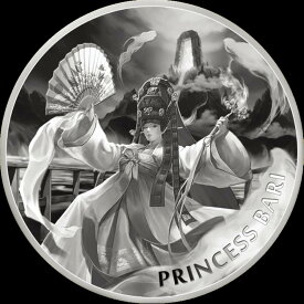 【極美品/品質保証書付】 アンティークコイン モダンコイン [送料無料] 2023韓国の女神シリーズ - プリンセスバリブー1オンスシルバーコイン 2023 Korea Goddess Series - Princess Bari BU 1 oz Silver Coin