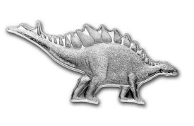 【極美品/品質保証書付】 アンティークコイン モダンコイン [送料無料] 2021北米のペンプステガサウルス恐竜型コイン.9999 2オンスシルバー 2021 PAMP STEGASAURUS Dinosaurs of North America Shaped Coin .9999 2 oz silver