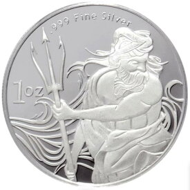 【極美品/品質保証書付】 アンティークコイン モダンコイン [送料無料] ポセイドンゴッドオブザシートリデント1トロイオズ.999ファインシルバーラウンドコインメダル Poseidon God of the Sea Trident 1 Troy Oz .999 Fine Silver Round Coin Medal