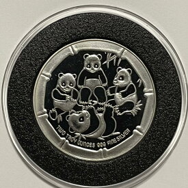【極美品/品質保証書付】 アンティークコイン モダンコイン [送料無料] パンダベアファミリージャングルワイルドライフコイン2トロイオズ.999ファインシルバーラウンドメダル Panda Bear Family Jungle Wildlife Coin 2 Troy Oz .999 Fine Silver Round Medal
