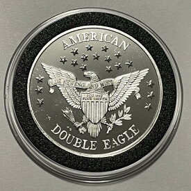 【極美品/品質保証書付】 アンティークコイン モダンコイン [送料無料] 1983アメリカンダブルイーグルレアコイン1トロイオズ.999ファインシルバーラウンドアートメダル 1983 American Double Eagle Rare Coin 1 Troy Oz .999 Fine Silver Round Art Medal